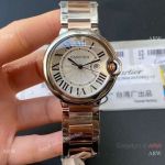 Swiss Quartz | TWF Cartier Men's 36 mm Ballon Bleu Two Tone Watch with Date